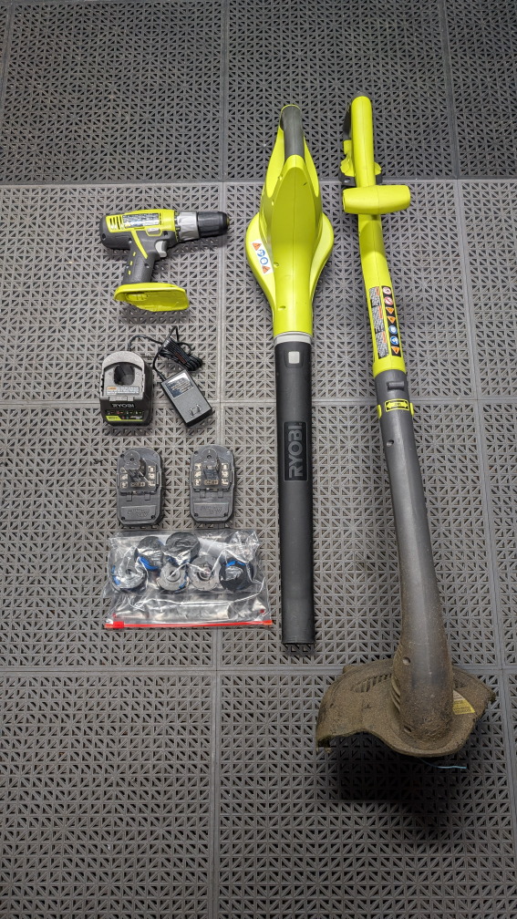 Ryobi Trimmer & Leaf Blower