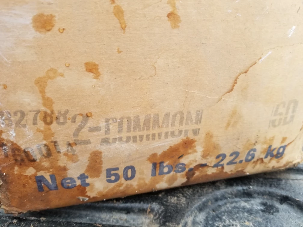 Two half boxes of nails. 1 1/2 and 2 1/2 galvanized nails - photo 2