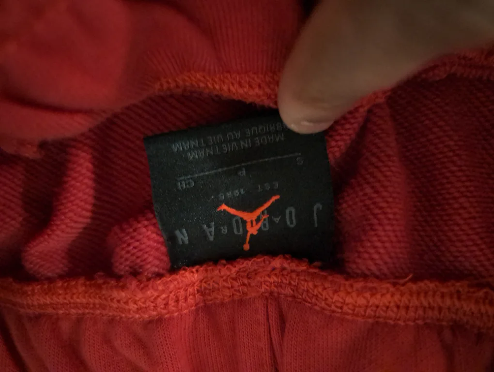 Air Jordan red sweat pants image indicator(3)