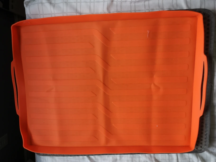 Orange silicone food handlers