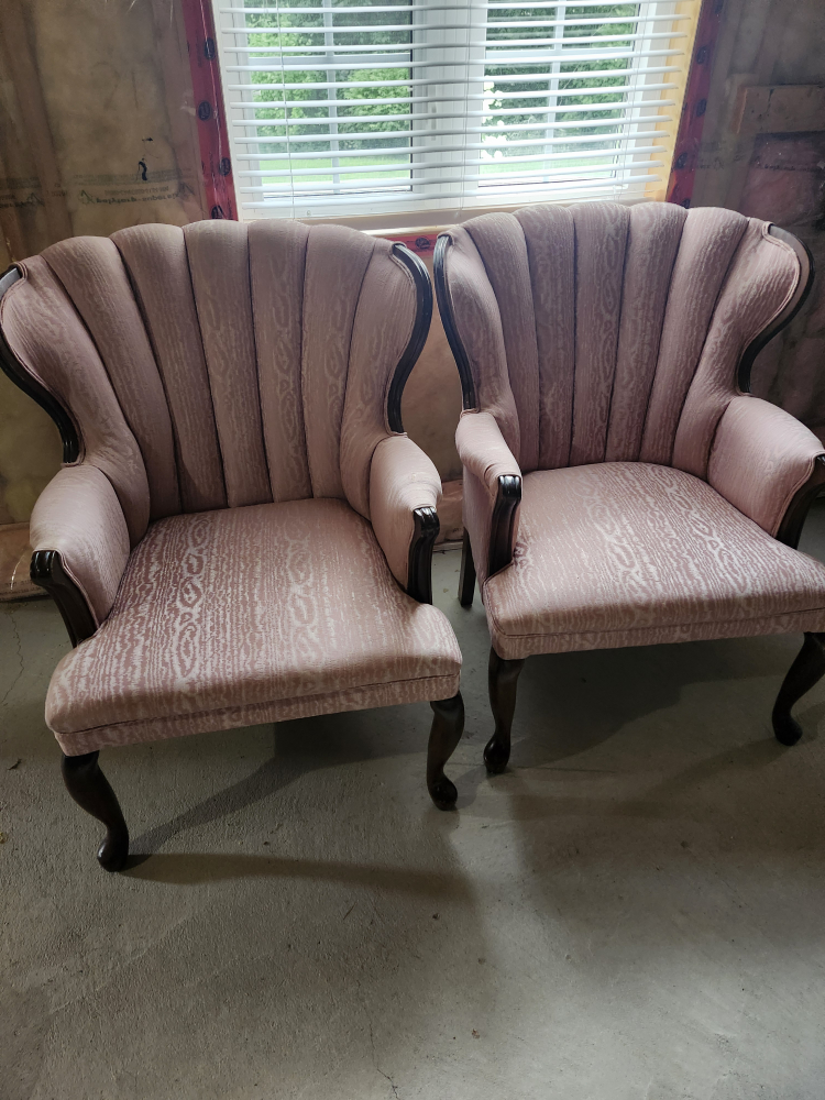 Pair of Vintage Wingback Chairs