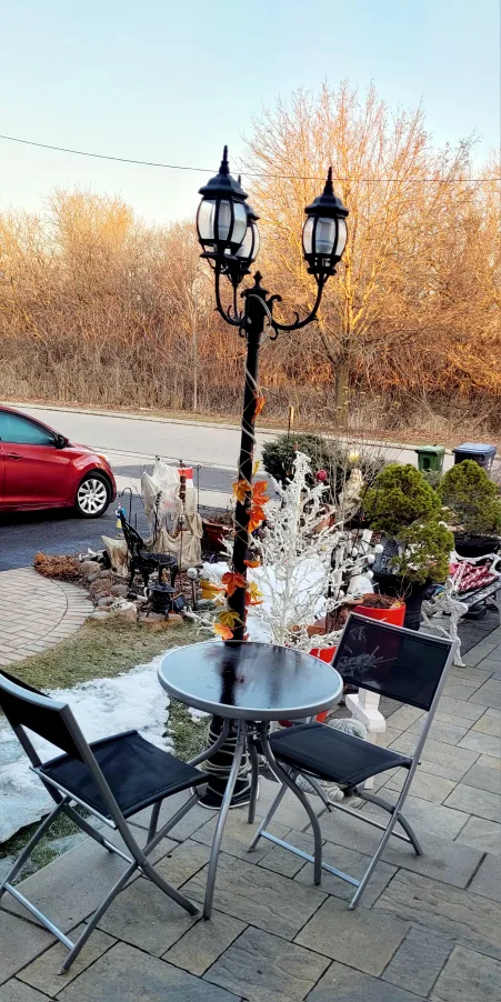 3-Piece Patio Set: Table and Two Folding Chairs image indicator(8)