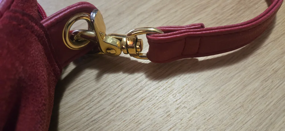 Partners MERVNYS Red Suede Crossbody Bag image indicator(3)