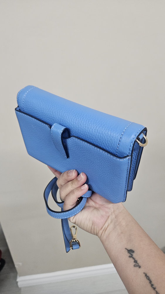 Michael Kors Light Blue Leather Crossbody Wallet - photo 4