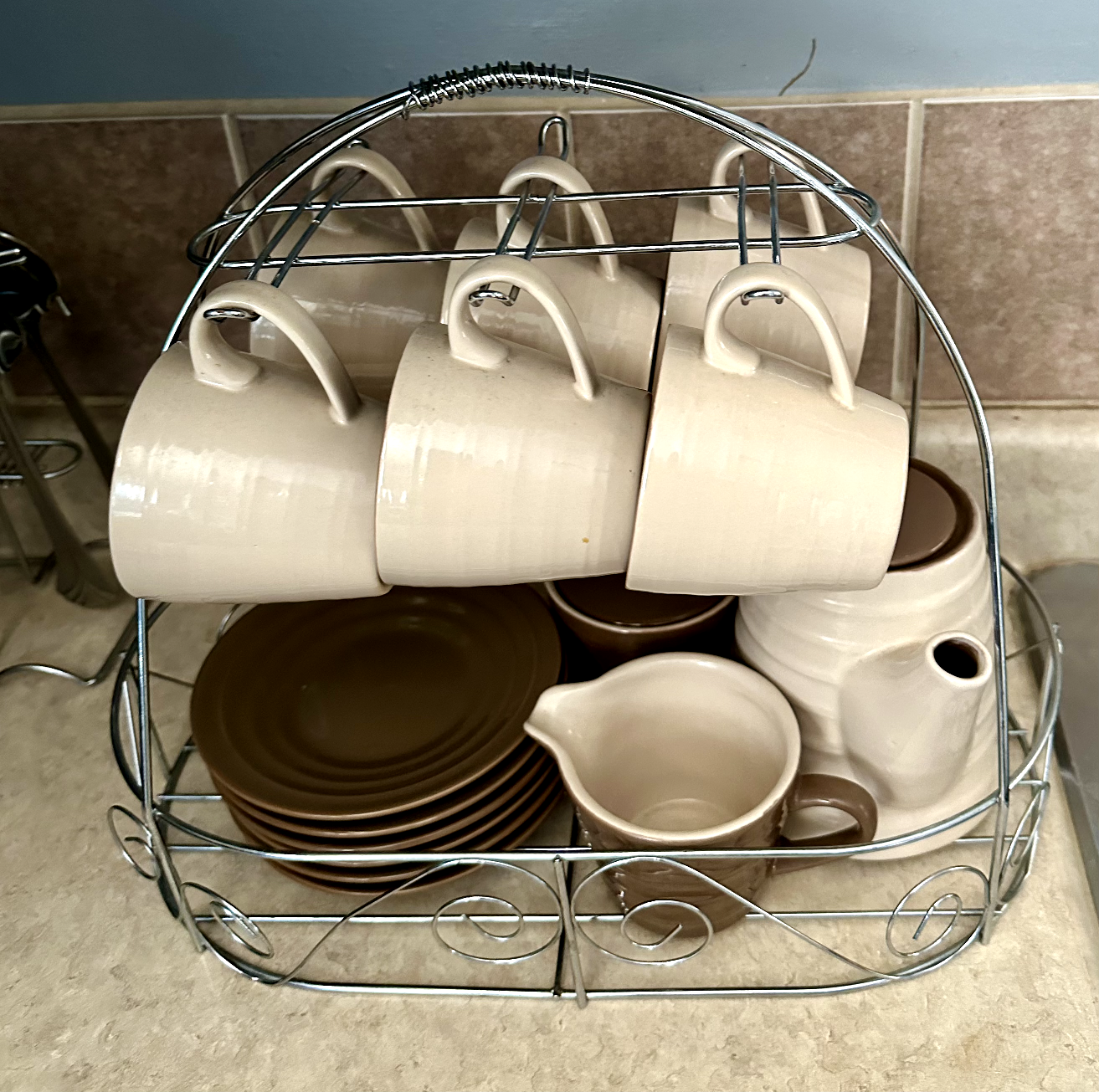Coffee/Tea Set with Stand