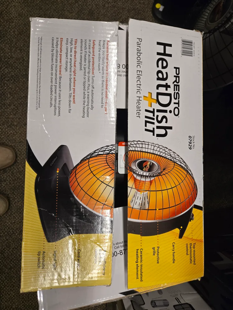 Presto HeatDish + Tilt Parabolic Electric Heater image indicator(2)