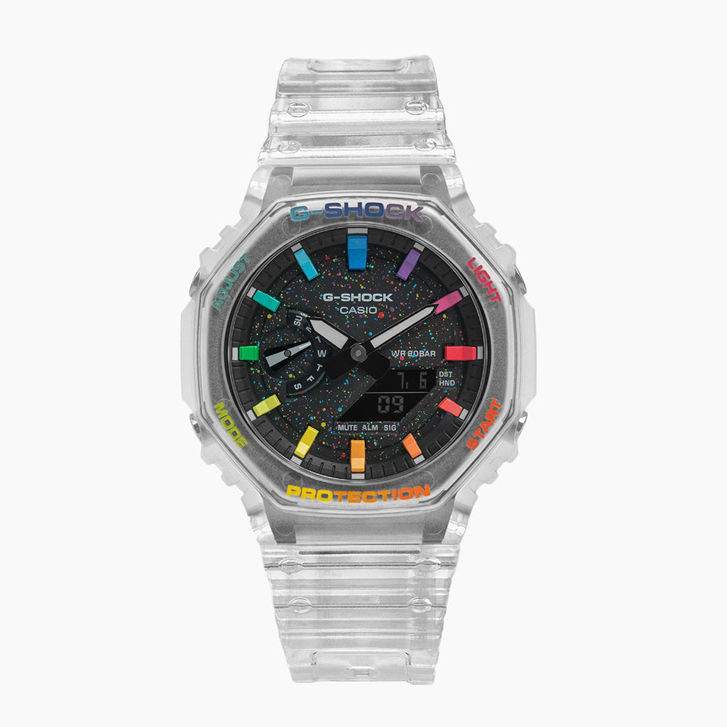 G-Shock CasiO ak Transparent Rainbow Watch