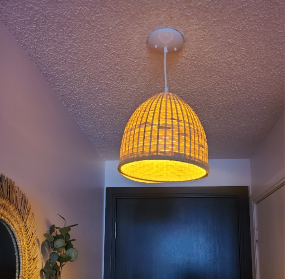 Rattan Bamboo Pendant Light - photo 4