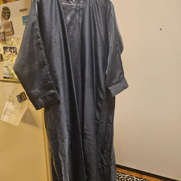 Navy Blue Embroidered Cardigan image indicator(2)