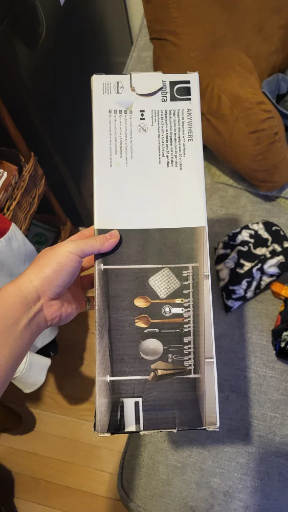 Umbra Anywhere Tension Rod Multi Kitchen Organizer - 20 Hooks image indicator(3)