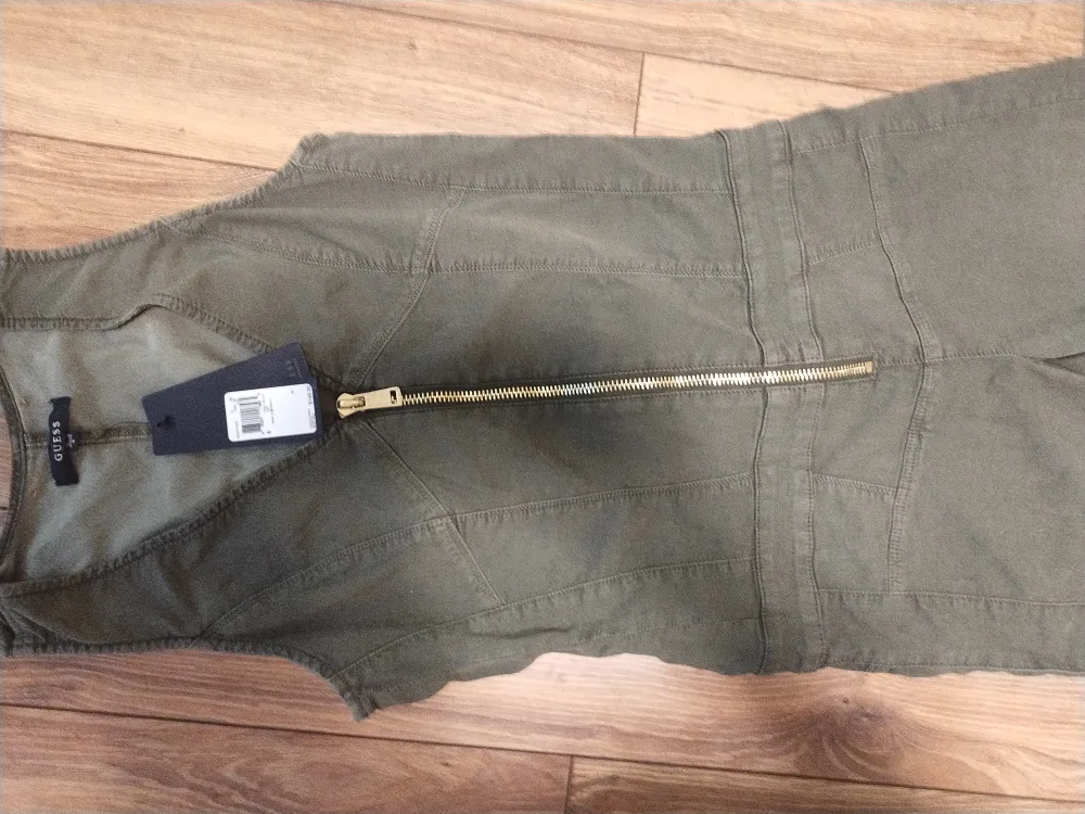 NEW Guess Olive Green Denim Jumpsuit image indicator(8)