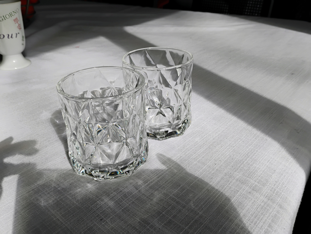 Pair of Crystal Whiskey Glasses