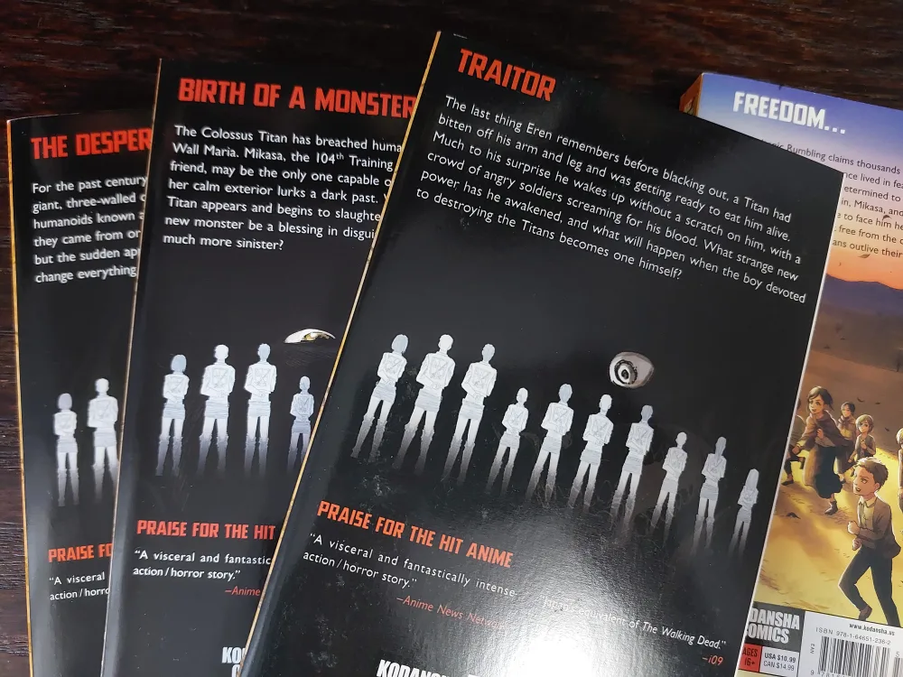 Attack on Titan Manga Volumes 1, 2, 3 image indicator(2)