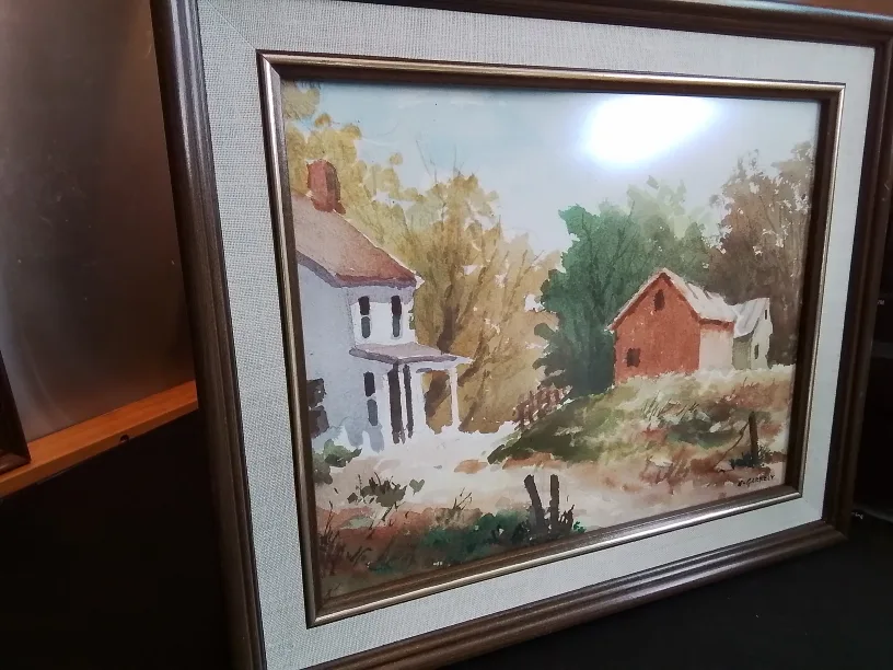 American Watercolor on Paper Sgd Edward Garbely image indicator(5)