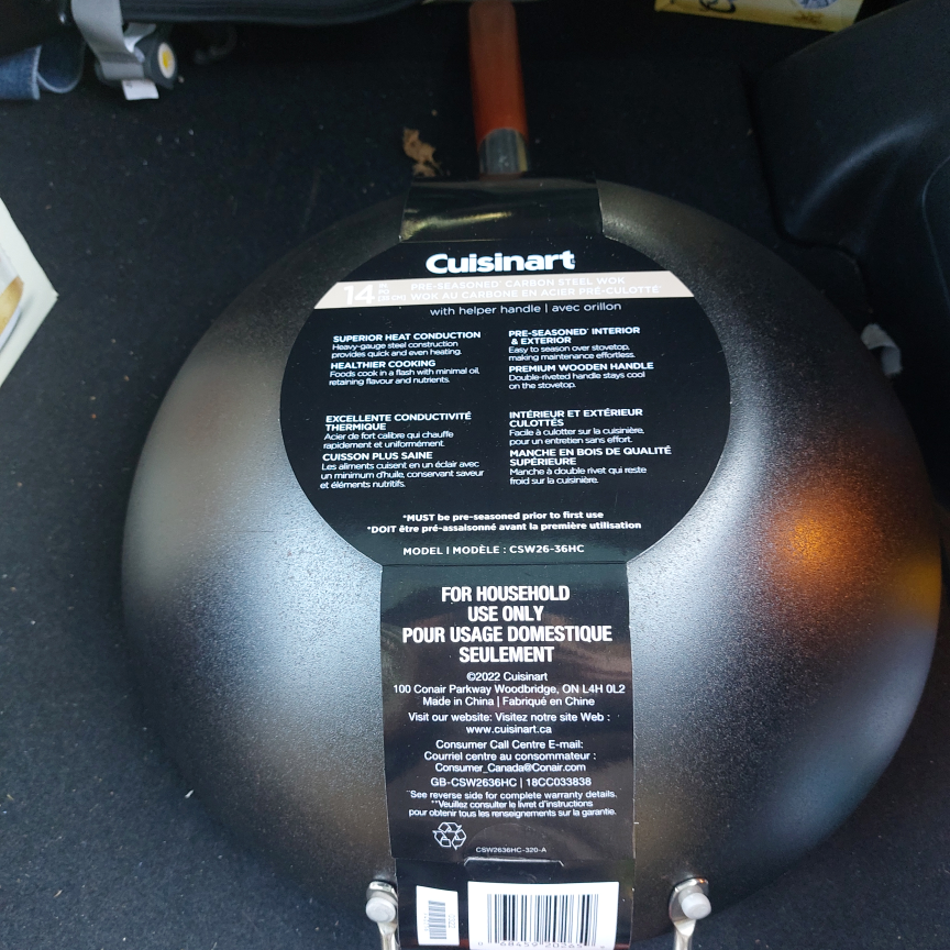 Large Wok - Cuisinart BRAND NEW