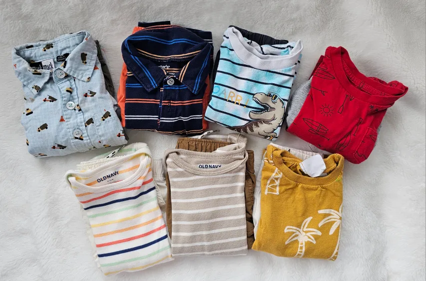 Baby Boy Summer Outfit Bundle - 7 Sets image indicator(8)