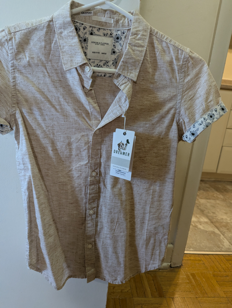 Dreamer Boys Button-Down Shirt - Size 9/10 - photo 2