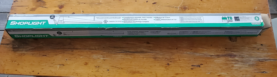 Shoplight Fluorescent Light Fixture - New in Box
