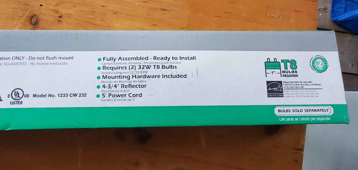 Shoplight Fluorescent Light Fixture - New in Box - photo 4