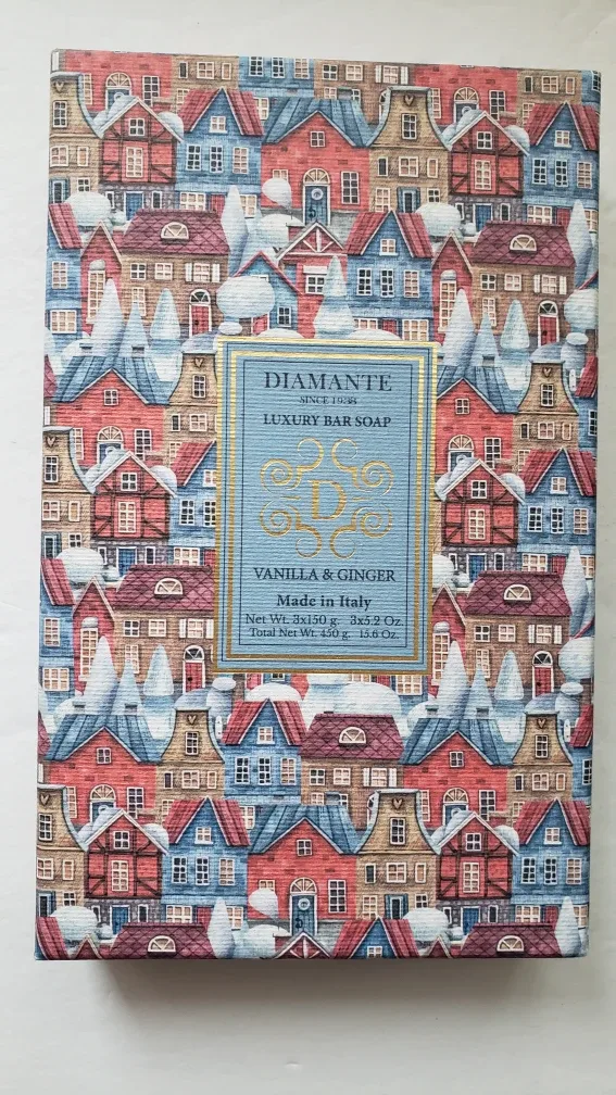 Diamante Luxury Bar Soap - Vanilla & Ginger - 3 x 85g image indicator(2)