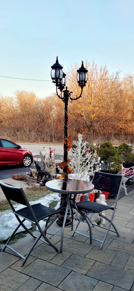 3-Piece Patio Set: Table and Two Folding Chairs image indicator(7)