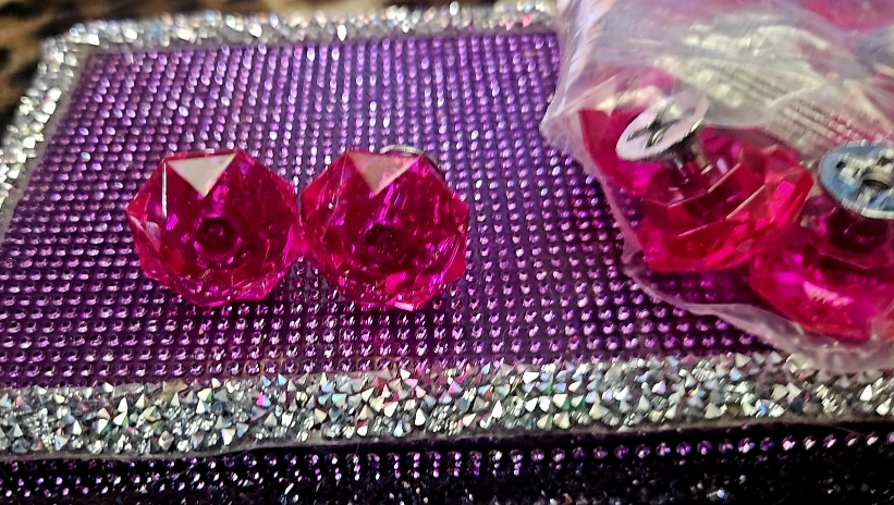 Pink Crystal Drawer Knobs - photo 3