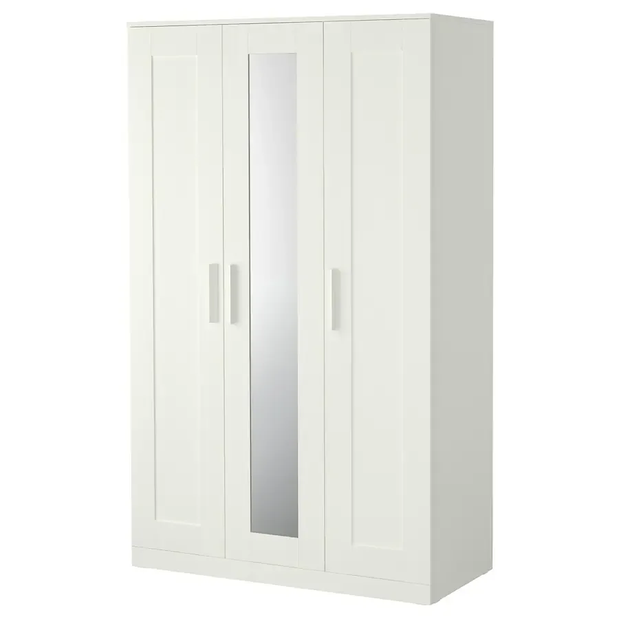Ikea BRIMNES 3 door cabinet with mirror (white) thumbnail