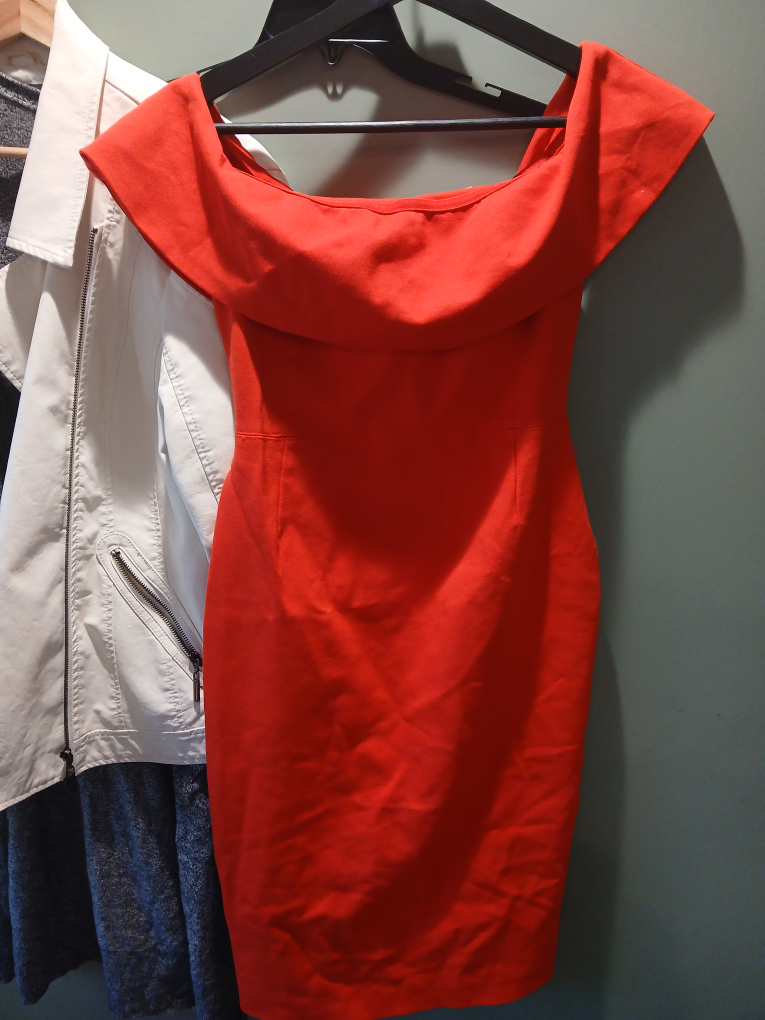 Red Off-the-Shoulder Bodycon Dress
