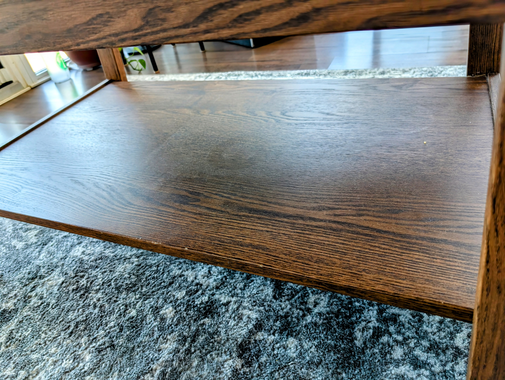 Ikea Lunnarp - Dark Brown Wooden Coffee Table with Shelf - photo 4