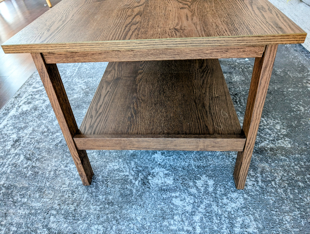 Ikea Lunnarp - Dark Brown Wooden Coffee Table with Shelf - photo 5