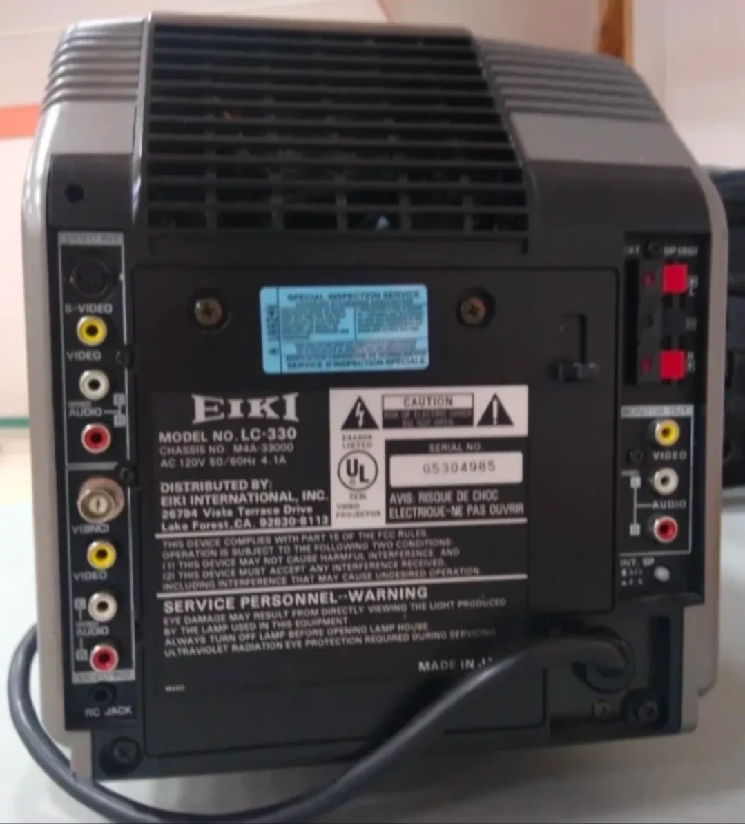 RARE VINTAGE Eiki LC Color Video Movie Projector LC-120 image indicator(2)