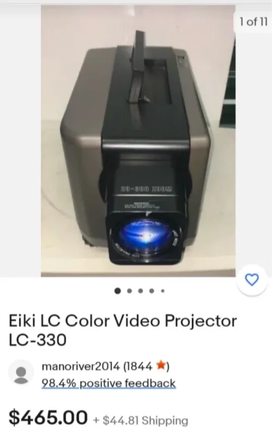 RARE VINTAGE Eiki LC Color Video Movie Projector LC-120 image indicator(5)