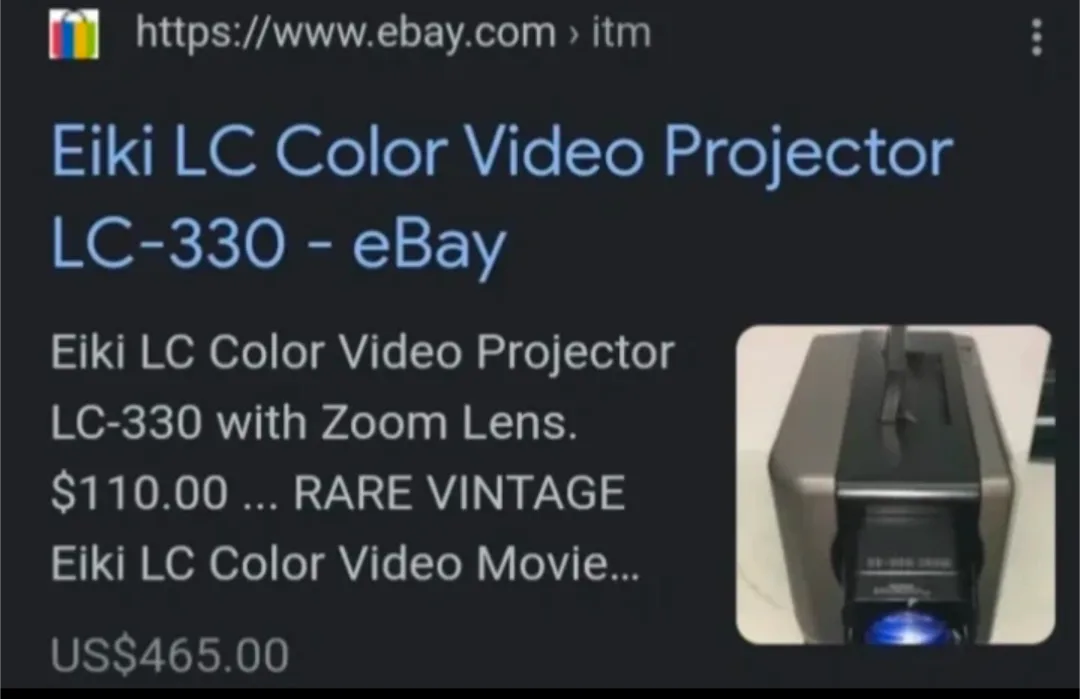 RARE VINTAGE Eiki LC Color Video Movie Projector LC-120 image indicator(6)