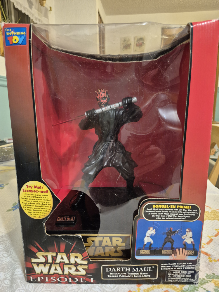 Star Wars Episode I Darth Maul Interactive Talking Bank