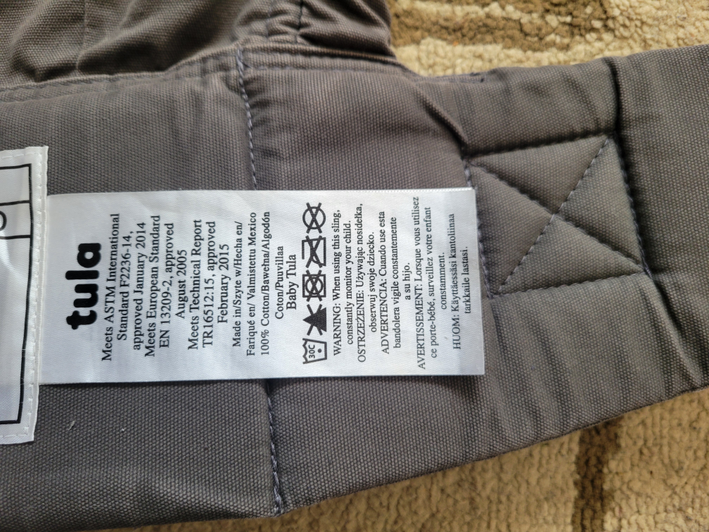 Tula Baby Carrier - Grey/Mint Triangle Pattern - photo 3