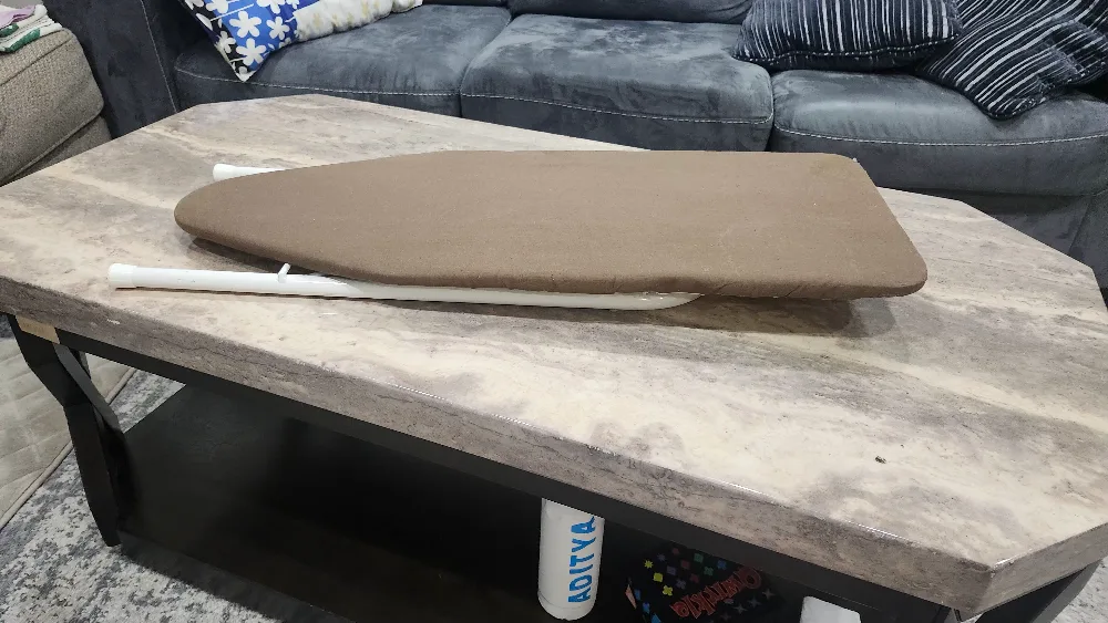 Brown Mini Ironing Board foldable portable image indicator(2)