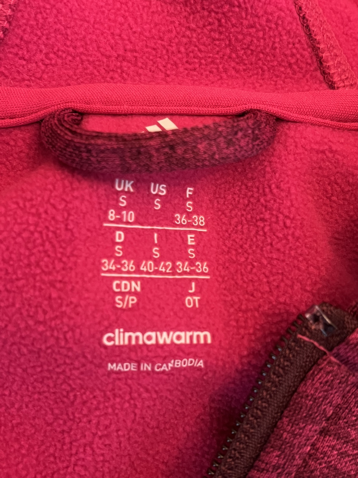Adidas full zip fleece hoodie (new) - photo 3