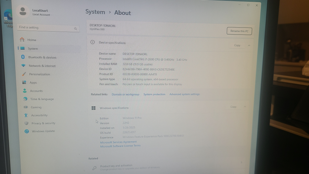 powerful workstation (i7, 32g ram, 250g ssd, win11pro) - photo 5