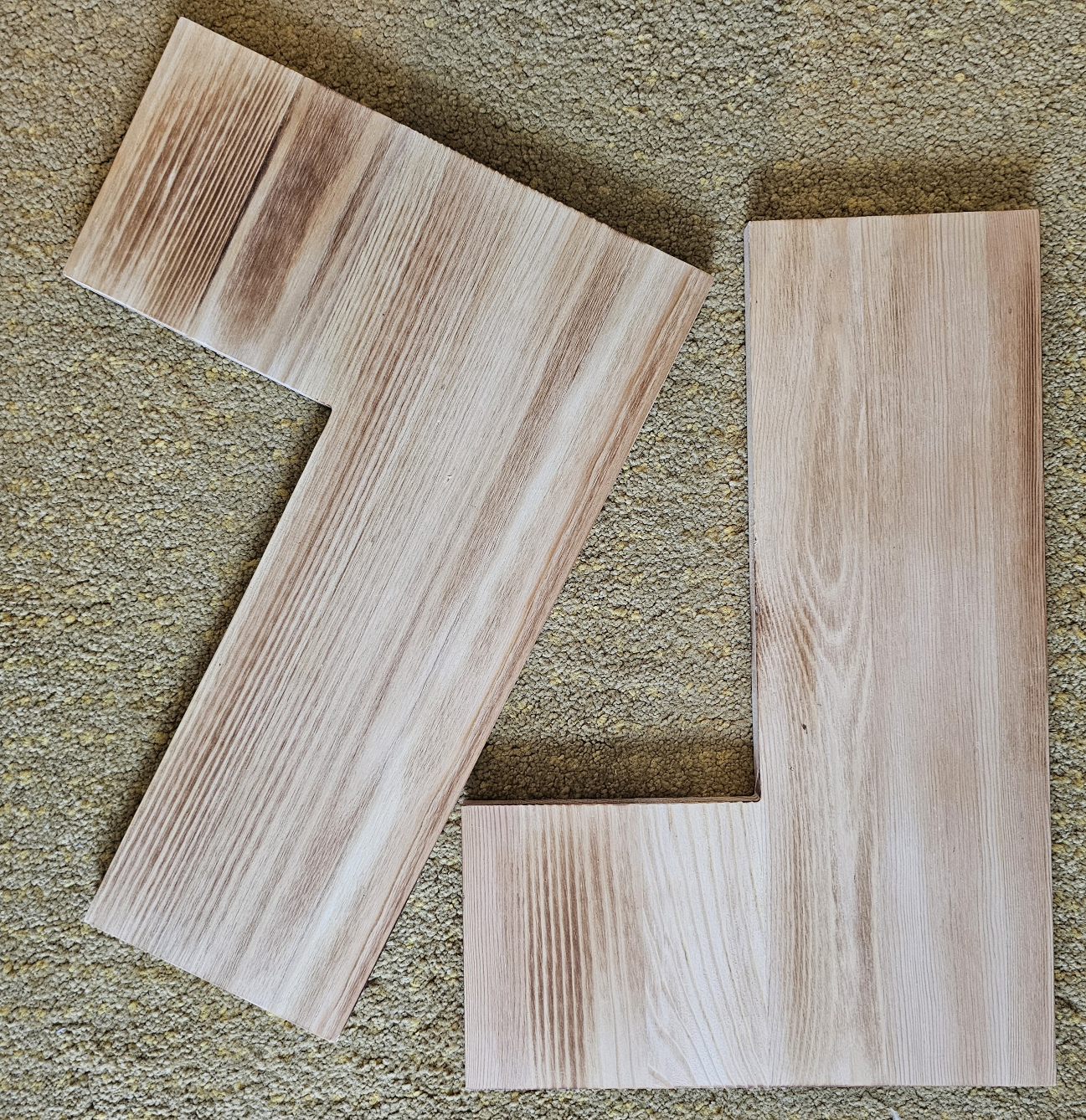 Pine Wood Corner Floating Shelves - photo 3