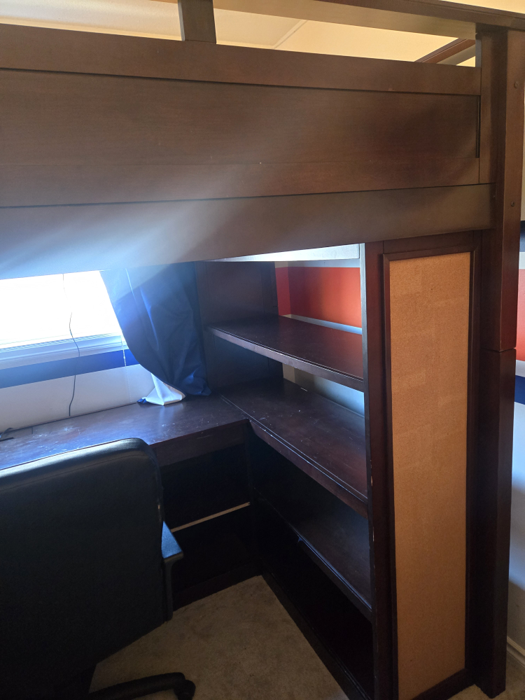 Kids Double Loft Bed with Desk and Storage and dresser - photo 4