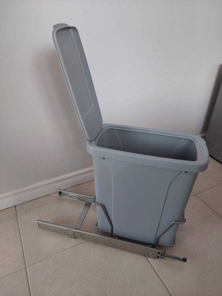 Grey pull-out Kitchen waste bin - photo 2