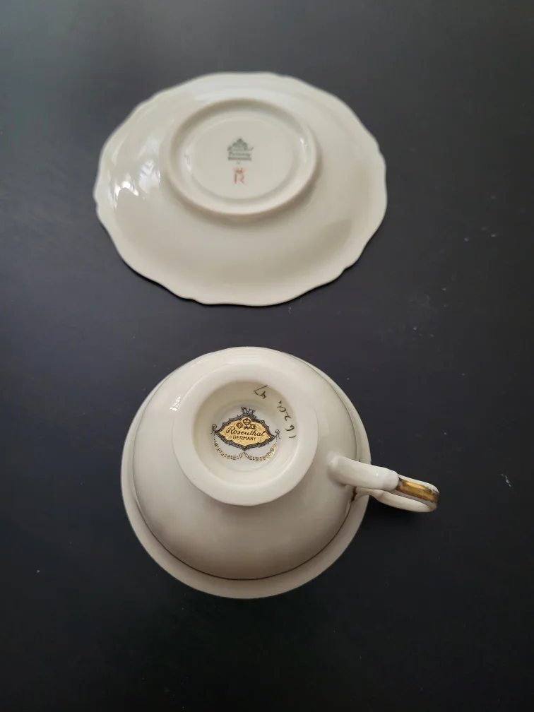 Vintage Rosenthal Germany Teacup and Saucer Set image indicator(4)