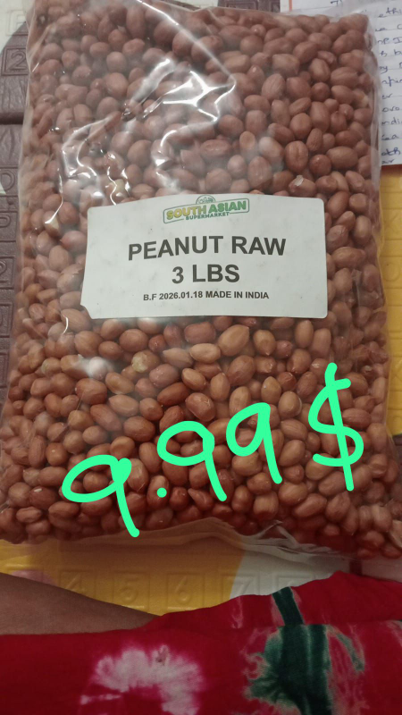3 lbs Raw Peanuts