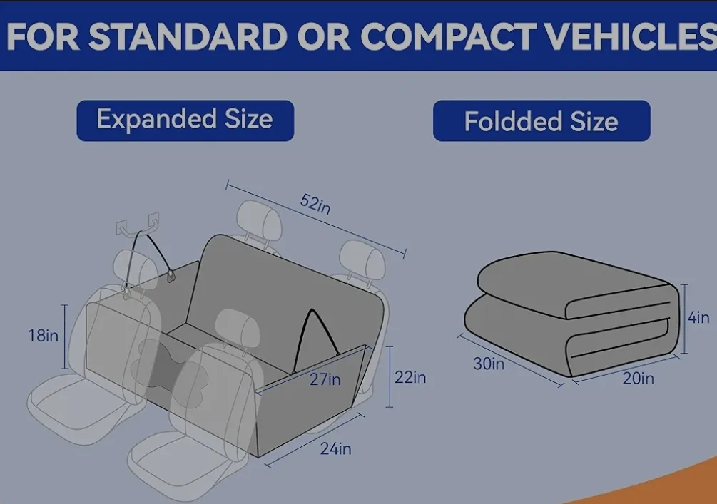 Back Seat Extender / Cover for Dogs image indicator(2)