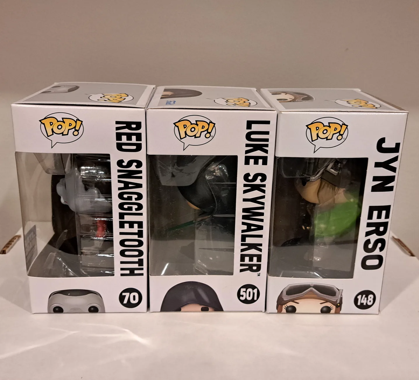 Star Wars Red Snaggletooth, Luke Skywalker, Jyn Erso image indicator(2)