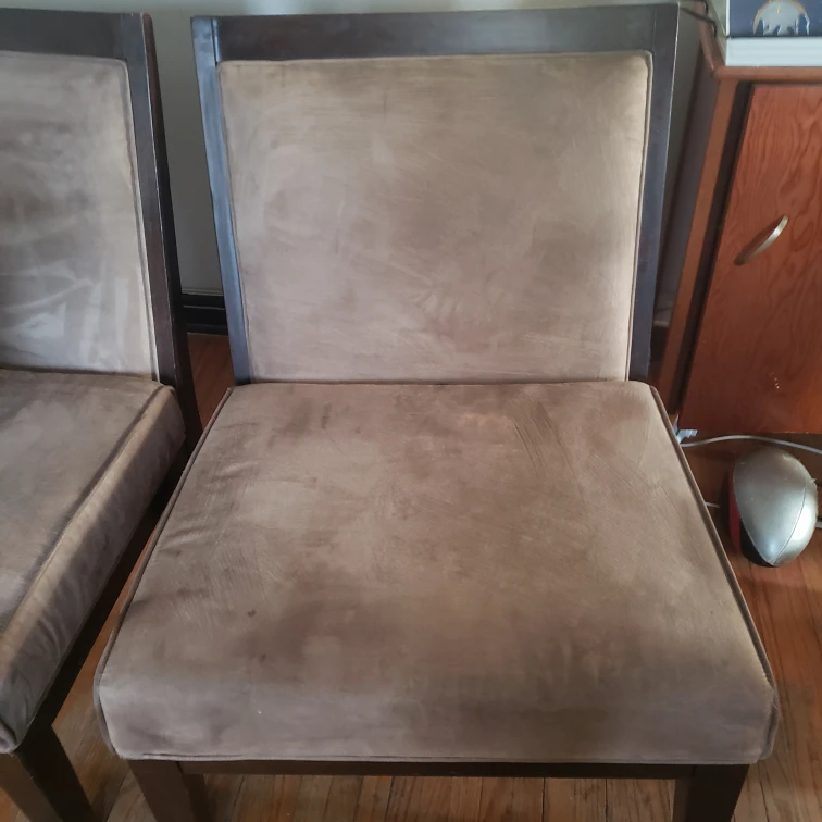 set of upholstered chairs