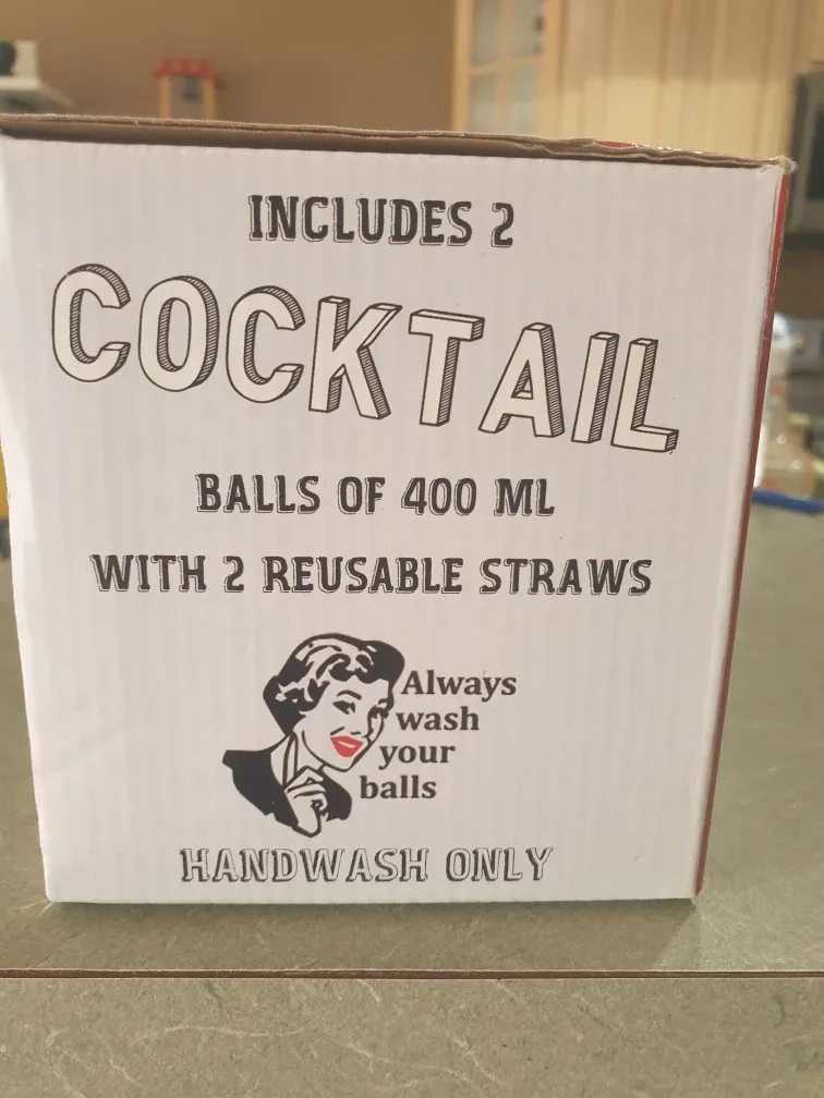 Two 400ml Cocktail Balls with Reusable Straws image indicator(2)