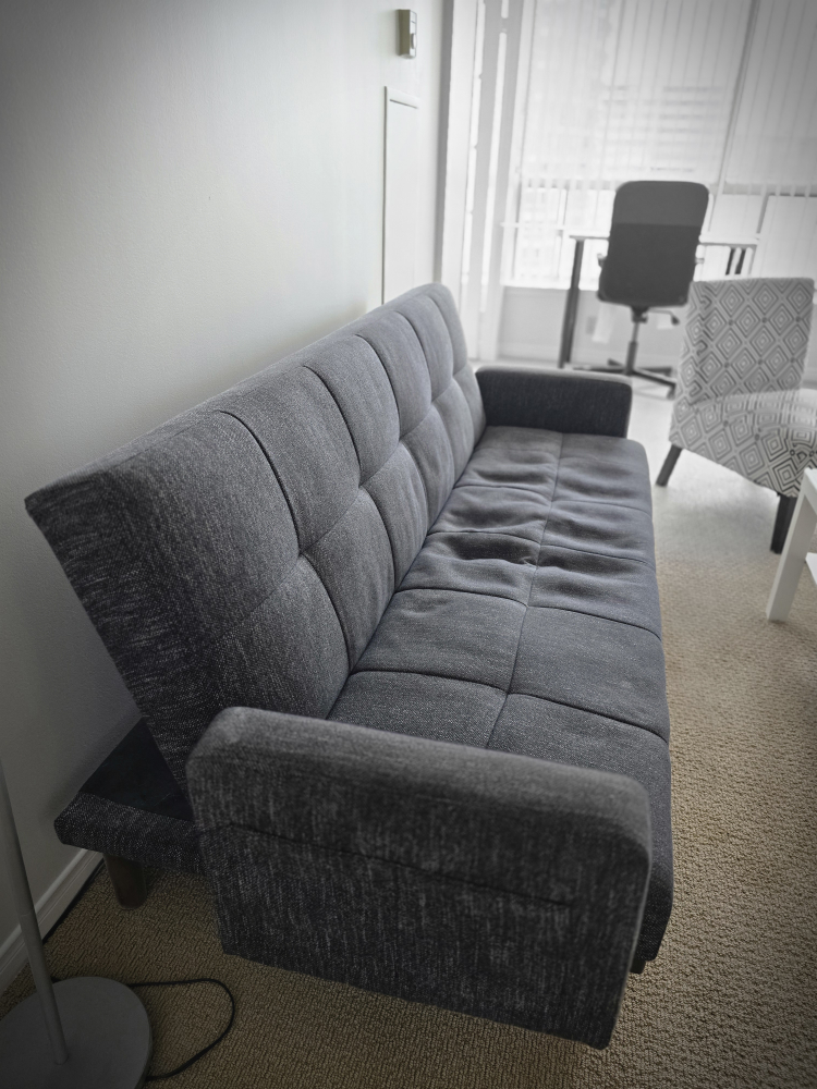 Dark Grey Futon Sofa Bed