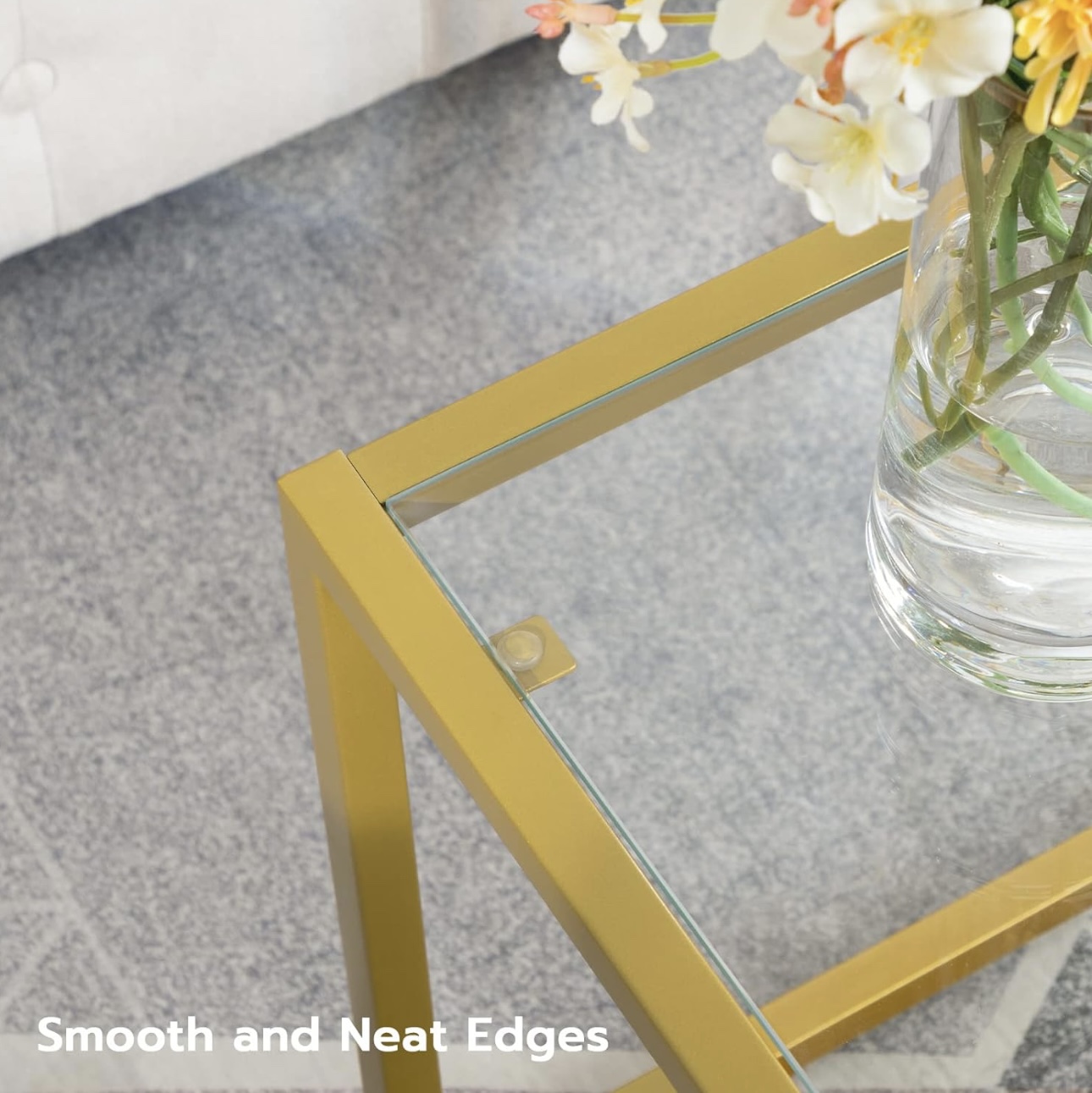 Gold Glass coffee table - photo 5