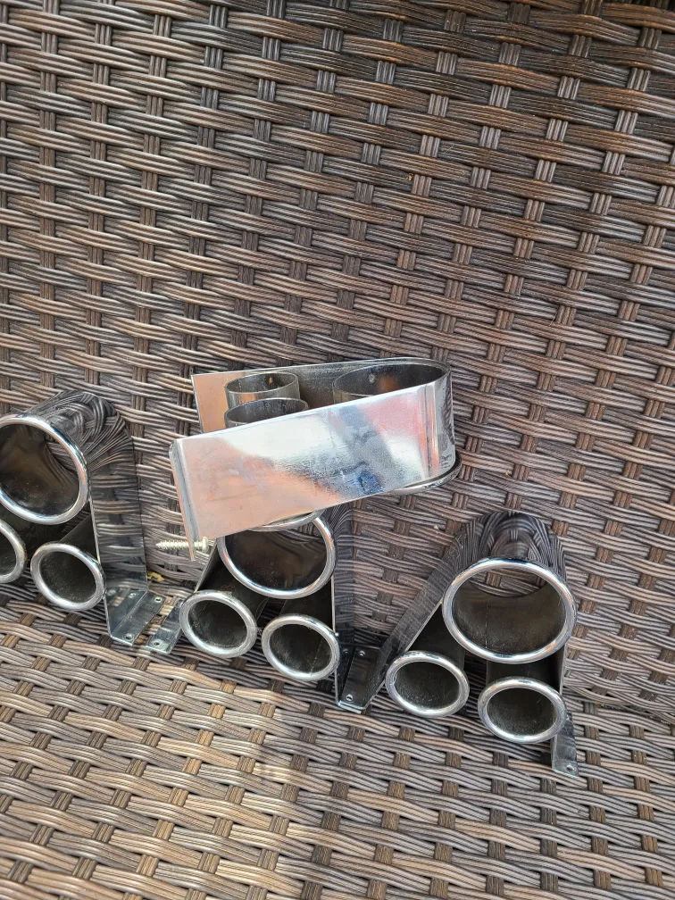 Set of Four Chrome Hair Dryer Holders image indicator(2)